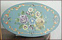 Oval wood jewelry box