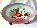 Oval plate with fruits